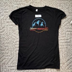 NWT Rocky Mountain Tshirt black Size L Mountain bike cycling shirt jersey